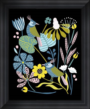 Framed Pleasure Garden I Print