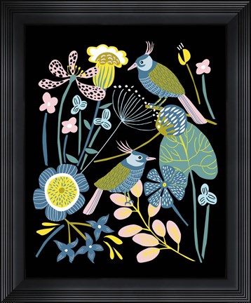 Framed Pleasure Garden II Print