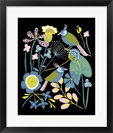 Framed Pleasure Garden II Print