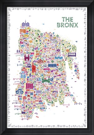 Framed New York Collection-Bronx Print