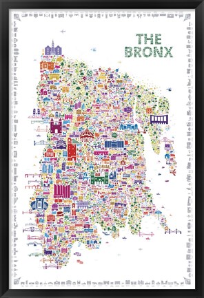 Framed New York Collection-Bronx Print