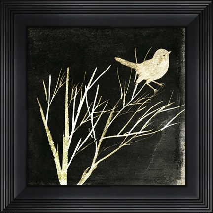 Framed Black Night IV Print