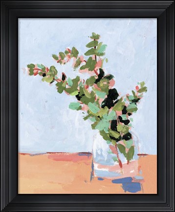 Framed Baby Blue Eucalyptus I Print