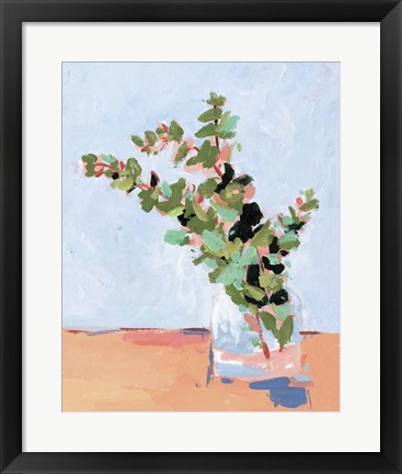 Framed Baby Blue Eucalyptus I Print