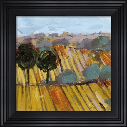 Framed Wheat Crop II Print