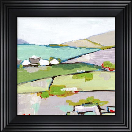 Framed Mountain Village II Print
