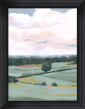 Framed Pastel View I Print