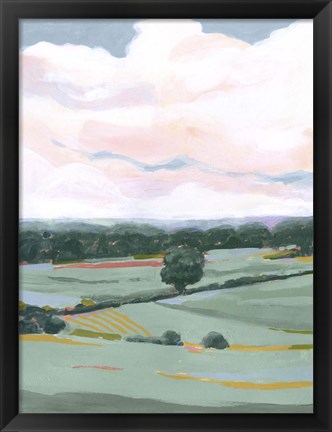 Framed Pastel View I Print