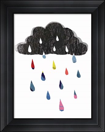 Framed Rainy Day Rainbow I Print