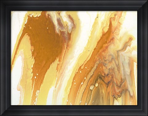 Framed Liquid Earth V Print