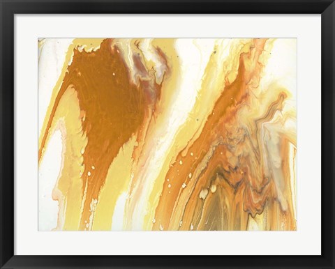 Framed Liquid Earth V Print