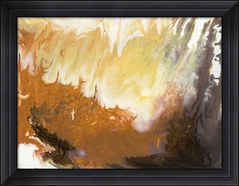 Framed Liquid Earth VIII Print