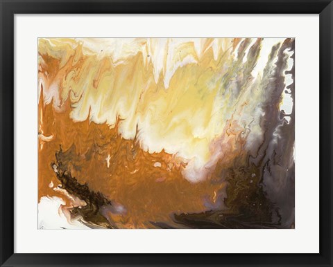 Framed Liquid Earth VIII Print