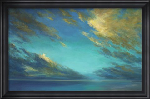 Framed Coastal Cloudscape Print