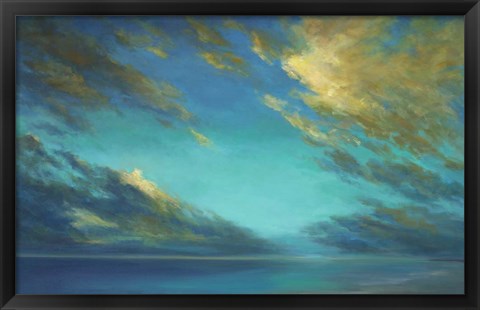 Framed Coastal Cloudscape Print