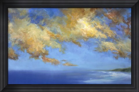 Framed Golden Cloudscape Print