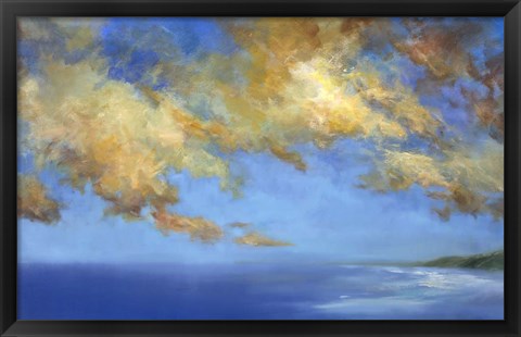 Framed Golden Cloudscape Print