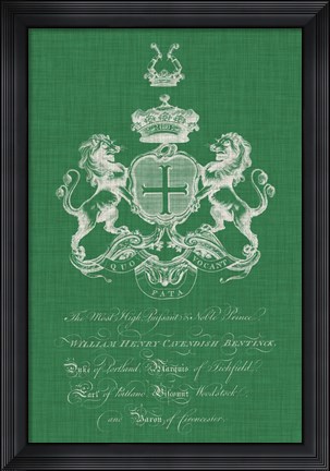 Framed Heraldry Pop III Print
