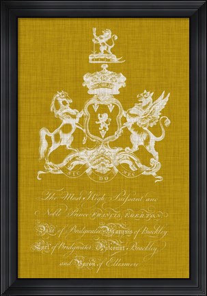 Framed Heraldry Pop IV Print