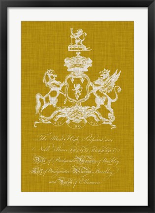 Framed Heraldry Pop IV Print