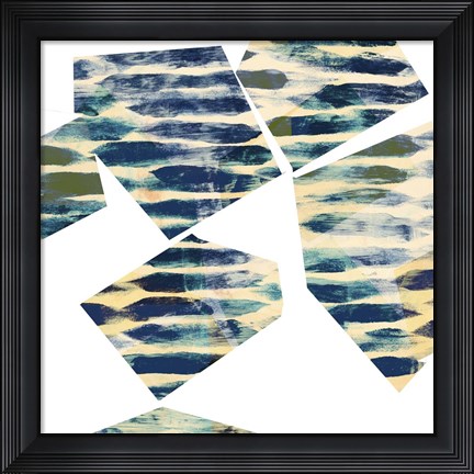 Framed Banding Shapes III Print