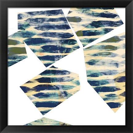 Framed Banding Shapes III Print