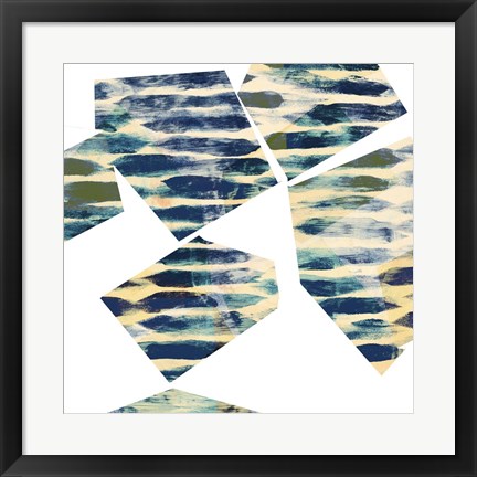Framed Banding Shapes III Print