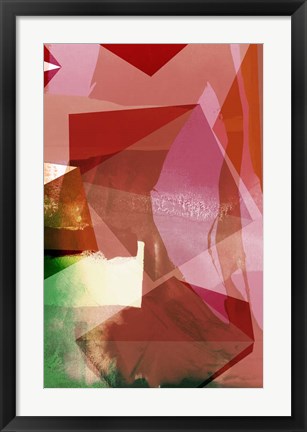 Framed Coral Shapes II Print