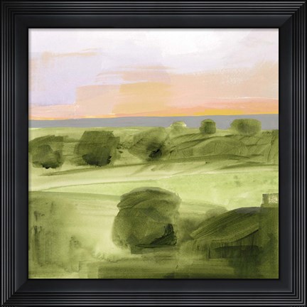 Framed Jotted Landscape I Print