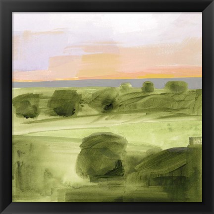 Framed Jotted Landscape I Print