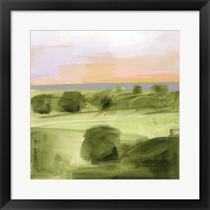 Framed Jotted Landscape I Print