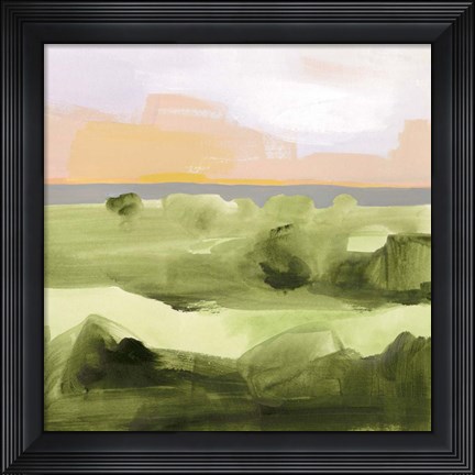 Framed Jotted Landscape II Print
