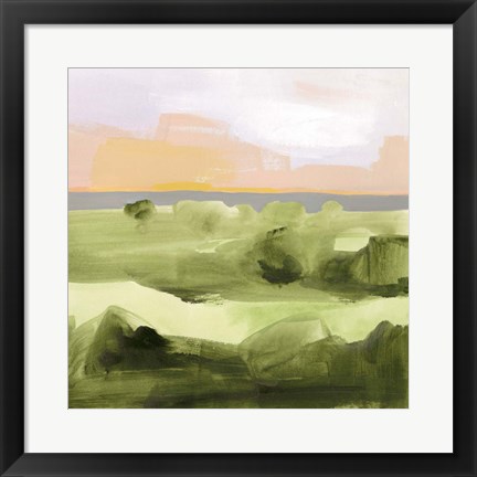 Framed Jotted Landscape II Print