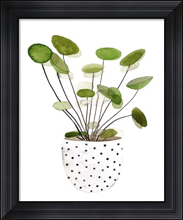 Framed Plant in a Pot II Print