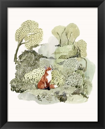 Framed Fox Glen I Print