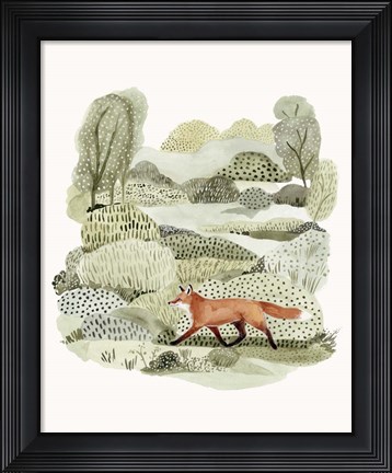 Framed Fox Glen II Print