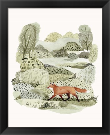 Framed Fox Glen II Print