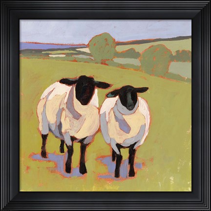 Framed Suffolk Sheep IV Print