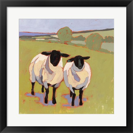 Framed Suffolk Sheep IV Print