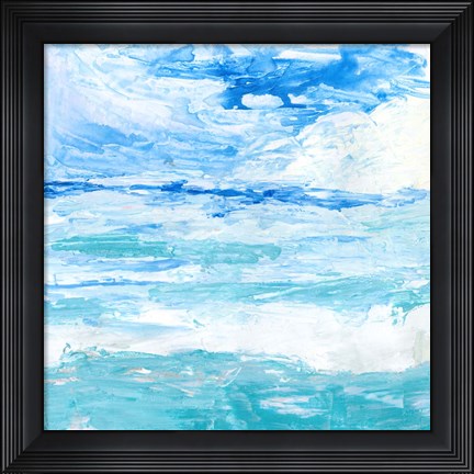 Framed Cerulean Sea I Print