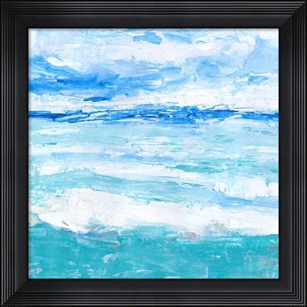 Framed Cerulean Sea II Print