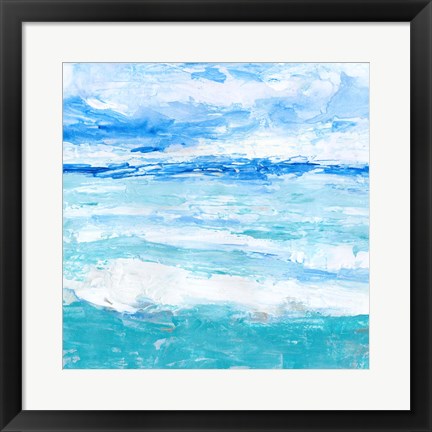 Framed Cerulean Sea II Print