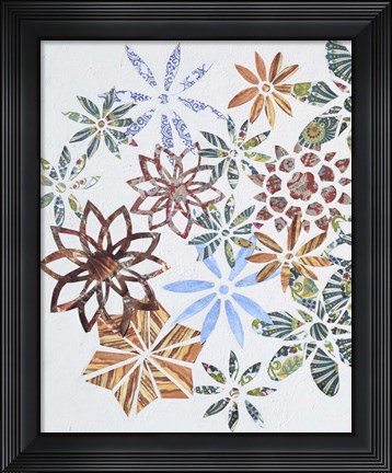 Framed Kaleidoscope Cut Outs I Print