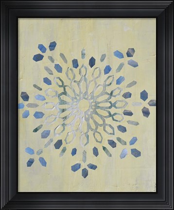 Framed Star Mandala I Print