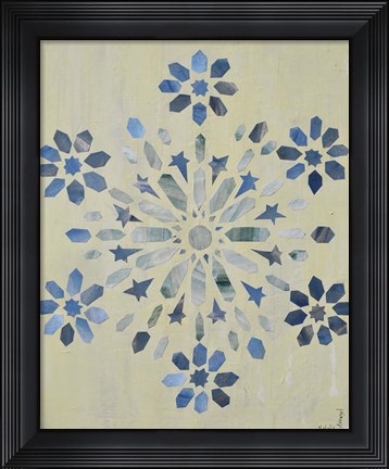 Framed Star Mandala II Print