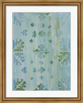 Framed Teal Morocco I Print