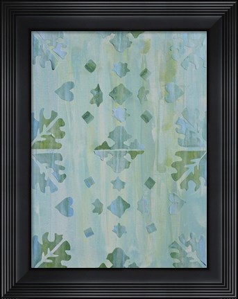 Framed Teal Morocco I Print