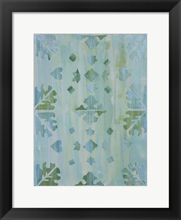 Framed Teal Morocco I Print