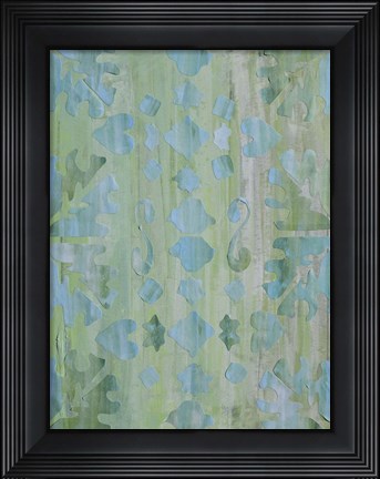 Framed Teal Morocco II Print