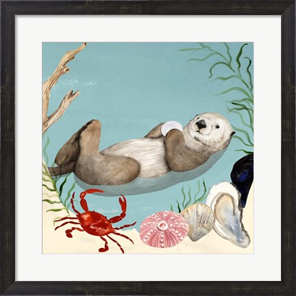 Framed Otter&#39;s Paradise I Print